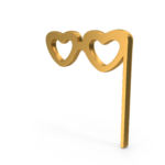 Photo Booth Glass Props For Party Icon Gold.H03.2k